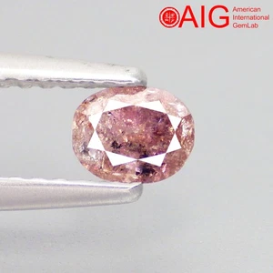 0.43 Ct AIG Certified Mesmerizing Natural UNHEAT Purple Pink Diamond From Argyle - Picture 1 of 7