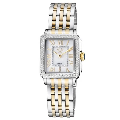 Reloj de cuarzo suizo con diamantes GV2 by Gevril 12304B Padua esfera mop dos tonos para mujer Foto 1 de 4