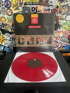 LEVEL 42 Running In The Family VG++ RED VINYL W/HYPE STICKER - Picture 1 of 2