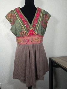 Women's Anthropologie Deletta Kimono Short Sleeve Top Size Large - Picture 1 of 9