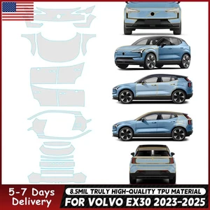 Película de protección de pintura precortada brillante transparente PPF TPU 8,5 mil para Volvo EX30 2023-2025 - Imagen 1 de 36