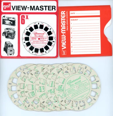 Blank View Master Reels, Set of 6 For Your Own 3D Camera Pictures. Others Listed - Image 1 of 3