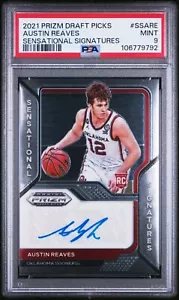 2021 Prizm Draft Picks Sensational Signatures #SSARE Austin Reaves Auto RC PSA 9 - Picture 1 of 2