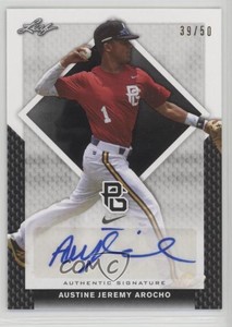 2016 Leaf Perfect Game National Showcase Black /50 Austine Jeremy Arocho Auto