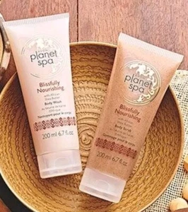 Planet Spa Blissfully Nourishing African Shea Butter Body Wash & Scrub 2pc Set - Picture 1 of 9