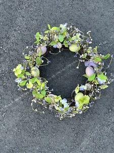VTG 16" Easter egg wreath Door Wall Hang - Picture 1 of 12