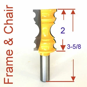 1 PC 1/2" SH 2" Long Blade Chair & Frame Molding Router Bit S - Imagen 1 de 12