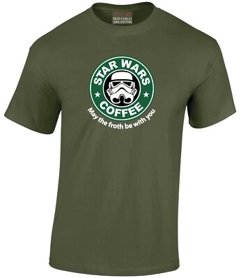 Stormtrooper Coffee "May the Froth be with You" Star Wars Inspired T-shirt - Image 1 of 4