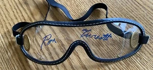 Secretariat Goggles Ron Turcotte Autograph Black Outer Clear Lens - Picture 1 of 2