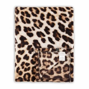 Zo Home Microfaser-Flausch-Decke Kuscheldecke Plaid 140x200 cm Leopard brown - Bild 1 von 3