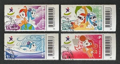 2010 Youth Olympic Games SINGAPORE (3rd Issue) set of 4V CTO SG#1936-1939 - Image 1 of 2