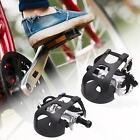 Exercise Bike Pedals with Toe Clips and Straps for Home Gym Stationary Bike