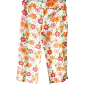 Gymboree Floral Print Cropped/ Capri Pants Size 10 New with Tags - Picture 1 of 4