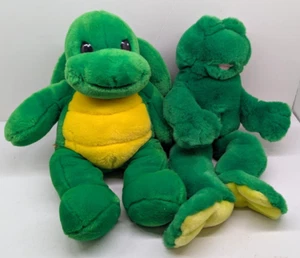 Lote de peluche vintage 1997 BAB Build A Bear Turtle & Frog - Imagen 1 de 24