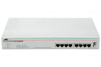 CENTRECOM FH708SW ALLIED TELESYN 8 PORT 100MB ETHERNET UNMANAGED SWITCH   - Image 1 of 4