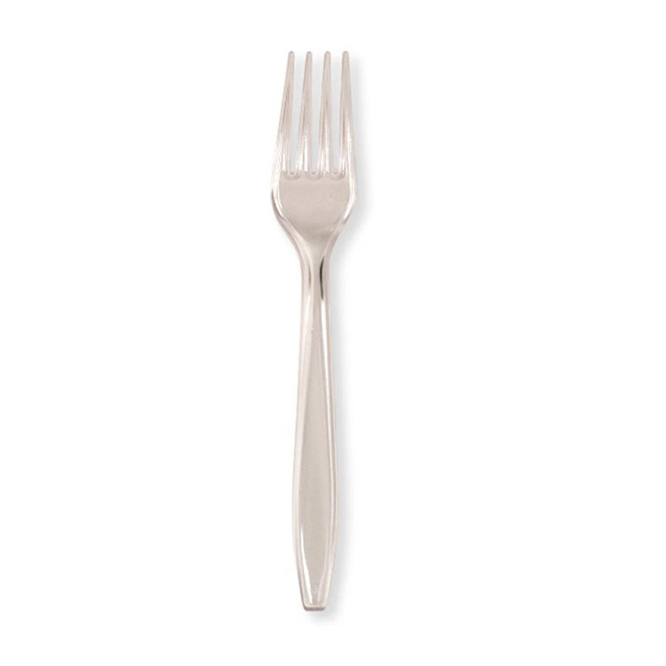 Creative converting Premium 24 Count Plastic forks Clear heavy duty - Image 1 of 1