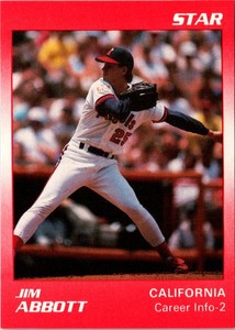 1990 Star Jim Abbott Jim Abbott #8 California Angels