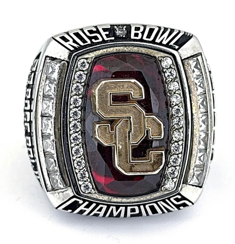 NFL🏈PRO⭐️BOWLER 2009 USC Trojans Rose🌹Bowl Champions PAC-10 Championship Ring! Cover