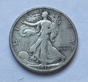 1917 P Walking Liberty Half Dollar Silver