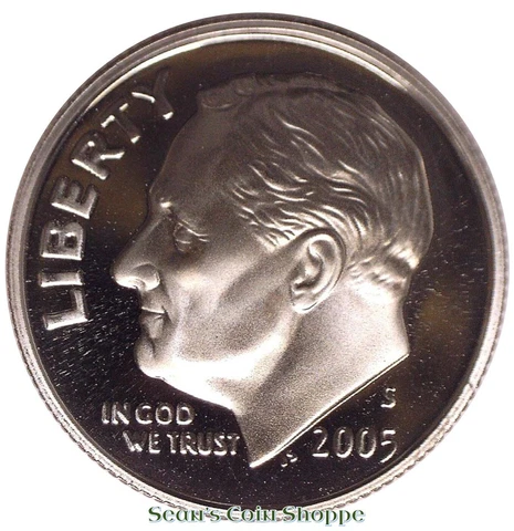 2005 S Roosevelt Dime 10C Clad Gem Deep Cameo Proof San Francisco Ships Free! Cover