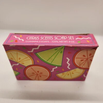 Avon Citrus Scent Soap Set - 3 Fruit Shaped Soaps - Image 1 of 4