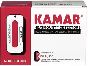 Parches detector de calor de montaje térmico KaMar ganado vacas AI OB 50ct cría parto - Imagen 1 de 1