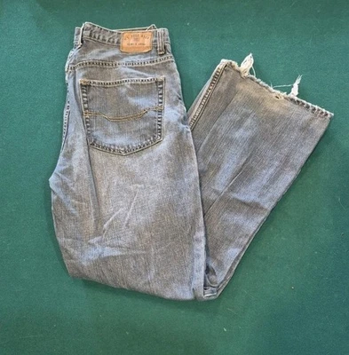 US Polo Assn Men’s Jeans 36x32 Straight Fit Blue Denim Frayed Preowned - Image 1 of 4