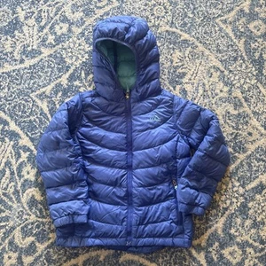 LL Bean Kids DownTek Jacket Youth Size M 5/6Hooded - Picture 1 of 12