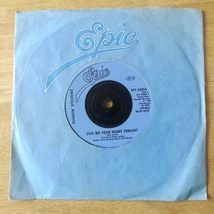 Shakin' Stevens: Give Me Your Heart Tonight /Thinkin' Of You 7" Single EPC A2656 - Picture 1 of 8