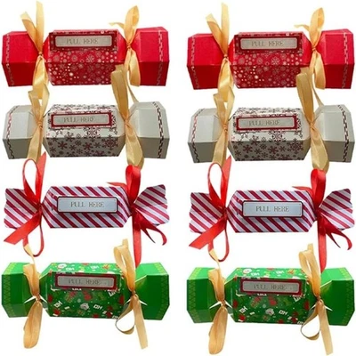 4/8Pcs Christmas Surprise Money Pull Pouch Christmas Money Box Gift For Cash - Image 1 of 4
