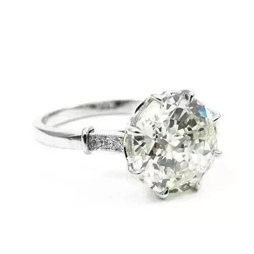 3Ct Round Cut Lab Created Diamond Wedding Engagement Ring 14k White Gold Plated - Image 1 of 4