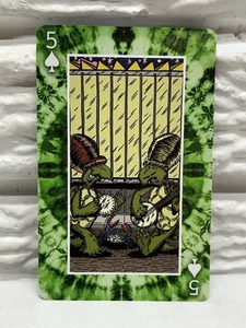 2023 Single Swap Grateful Dead 5 of Spades Playing Card Cassette Style Back - Picture 1 of 2