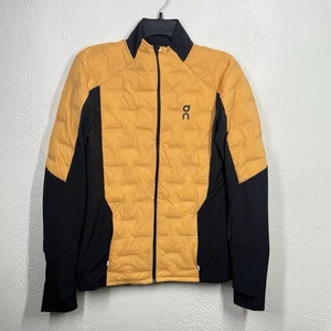 On Clouds Climate Water Resistant Performance Jacket Running Yellow Black Size S - Picture 1 of 12
