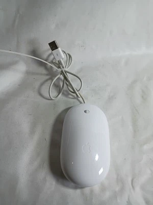 Apple A1152 Wired Optical USB Mouse White Mighty Mouse MB112LL/B - Image 1 of 4