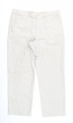 Farah Beige Unisex Trousers Size 10 Polyester Blend - Image 1 of 4