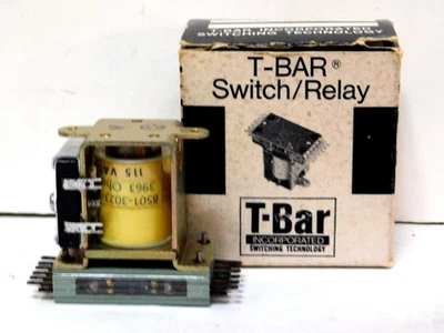 T-Bar Switch/Relay 8501-3023, 115 VAC, 3963 Ohms with Box - Image 1 of 4