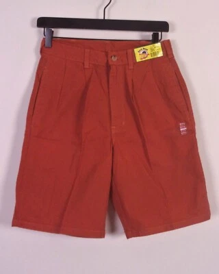 Pantalones Cortos De Colección Años 80 Cabeza de Pato Nuevos con Etiquetas Nuevo en Lote Antiguo Canela Lona Talla 29 Foto 1 de 4