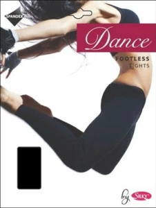 Girls Silky Dance 60 Denier Footless Tights Black, Tan or Pink - Picture 1 of 4