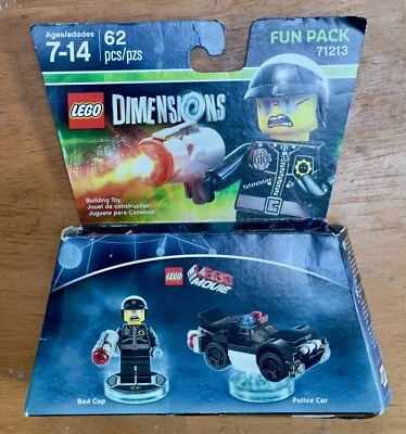 New The Lego Movie Bad Cop + Police Car Fun Pack 62 Pieces 71213 Lego Dimensions - Image 1 of 4