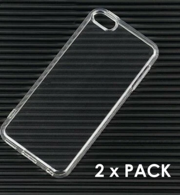 iPod Touch 5th 6th & 7th Generation - 2 Pack Soft Silicone TPU Rubber Clear Case - Image 1 of 4