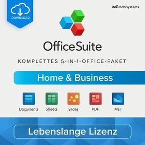 Mobi OfficeSuite Home & Business 1 User, Windows 11/10, Dauerlizenz, DOWNLOAD - Bild 1 von 6