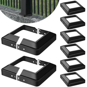 8 Pcs Metal Post Skirt, Split Style Post Skirt Post Base Cover, Porch Columns... - Picture 1 of 6