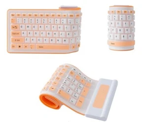 Foldable Keyboard - Flexible and Waterproof - USB Dongle -Use for Backup/Outdoor - Picture 1 of 5