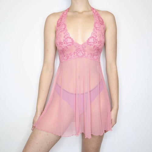 UNDERCOVER ABITO DA BAMBINO VINTAGE PRIMI ANNI 2000 VICTORIA'S SECRET IN MAGLIA ROSA TAGLIA XS