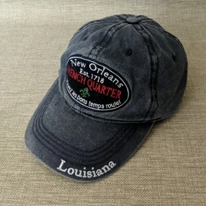 De colección Nueva Orleans Cuarto Francés Sombrero Gorra Gancho Lazo Camionero Cuerda Bourbon Street - Imagen 1 de 9