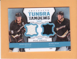 RYAN GETZLAF BOBBY RYAN #TT-RB 2013-14 ARTIFACTS TUNDRA TANDEMS DUAL JERSEYS A2 - Picture 1 of 2