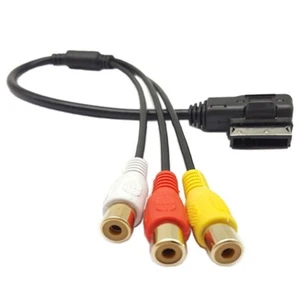 Easy to use For AMI AUX Cable Adapter for A3 3RCA DVD Video Audio Input - Picture 1 of 8