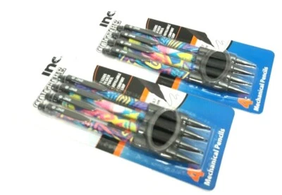 2 PACKS 8 MECHANICAL PENCILS INC® COUTURE 0.7 SOFT COMFORT GRIP HB #2 LEAD