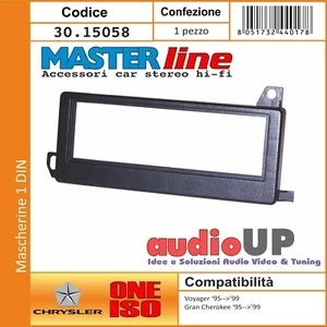 Mascarilla Autoradio 1 DIN Chrysler Voyager Del 1995 Al 1999 Radio Un DIN. - Imagen 1 de 1