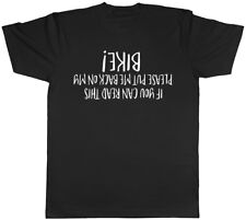 If You Can Read This Please Put Me Back on my Bike Mens Womens T-Shirt